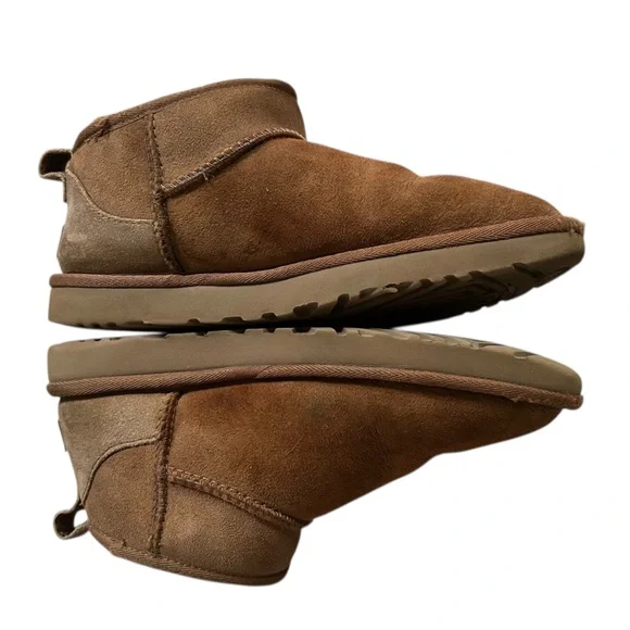 UGG Classic Ultra Mini Boots in Chestnut - Picture 7 of 12